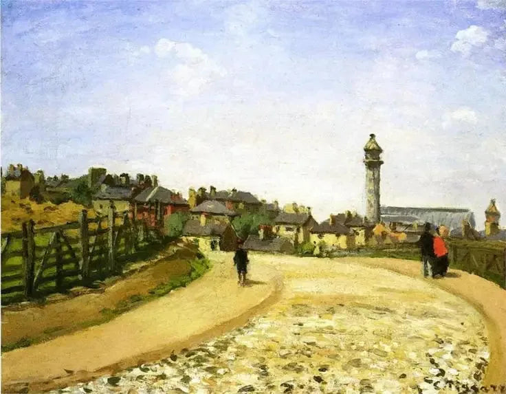 Het Crystal Palace, Upper Norwood - Camille Pissarro