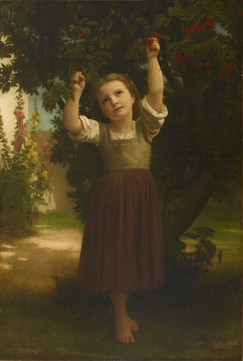 De kersenplukker - Bouguereau