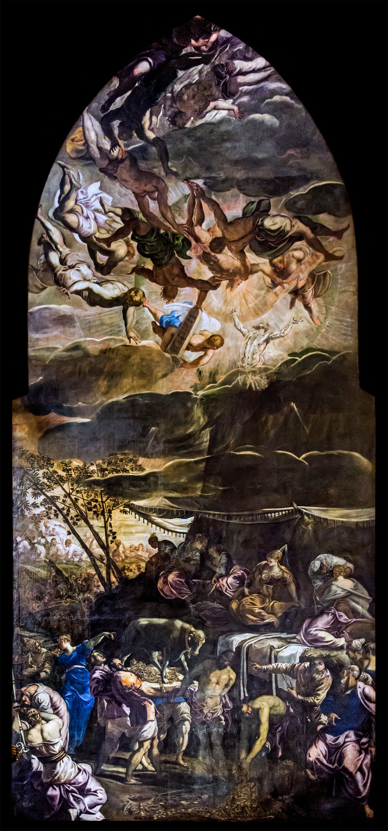 De verering van het gouden kalf - Jacopo Tintoretto