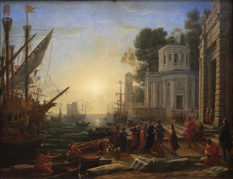 De landing van Cleopatra in Tarsus - Claude Lorrain