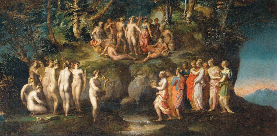 De Uitdaging van de Pierides - Rosso Fiorentino