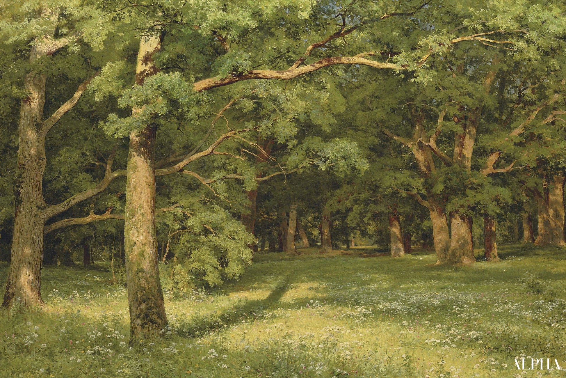 De ontbossing van het bos - Ivan Shishkin - Reproducties van schilderijen en hoogwaardige schilderijen