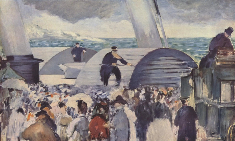 De vertrek van de stoomboot uit Folkestone - Édouard Manet