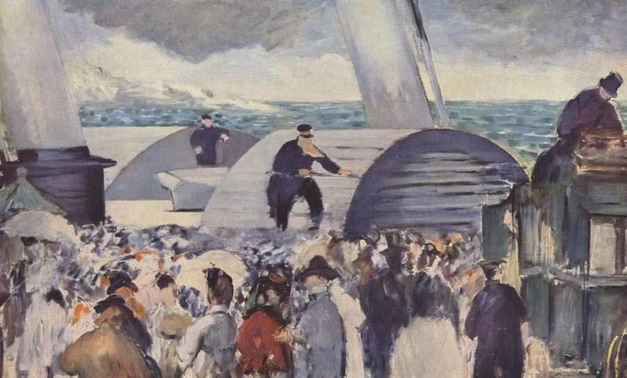 De vertrek van de stoomboot uit Folkestone - Édouard Manet