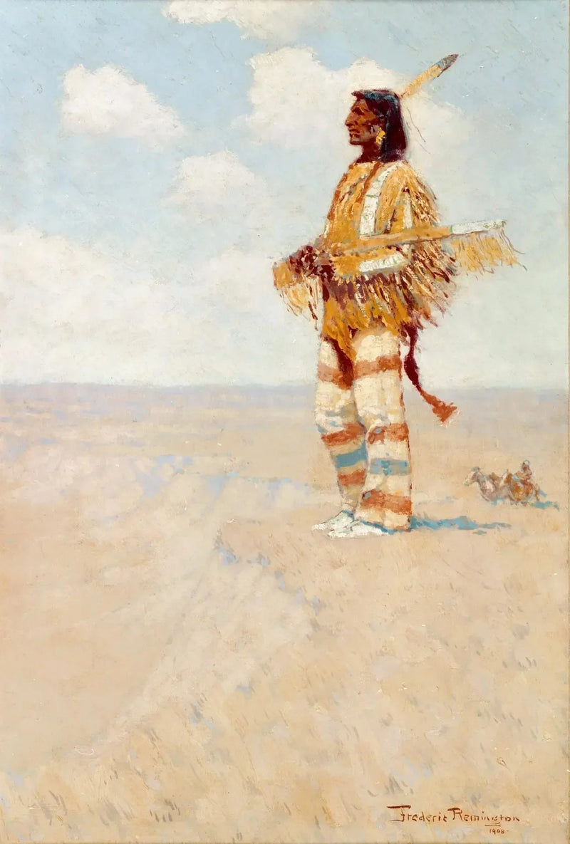 De laatste van zijn soort (De Amerikaanse met uitsterven bedreigd) - Frederic Remington

Source:
Le dernier de sa race (L'Américain en voie de disparition) - Frederic Remington