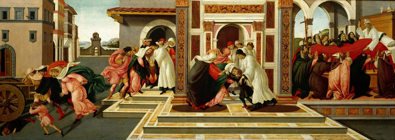 De Laatste Wonder en de Dood van de Heilige Zenobius - Sandro Botticelli
