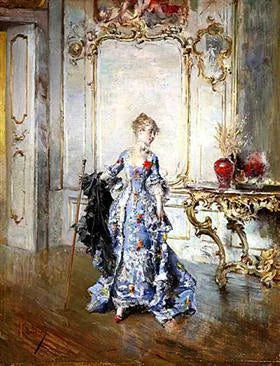 De laatste blik in de spiegel - Giovanni Boldini