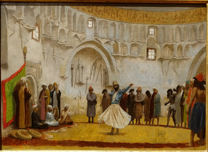 De draaiende derwisj (schets) - Jean-Léon Gérôme