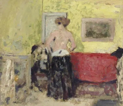 De achterzijde van de ochtendjas - Édouard Vuillard
