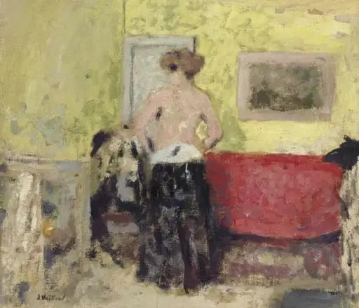 De achterzijde van de ochtendjas - Édouard Vuillard