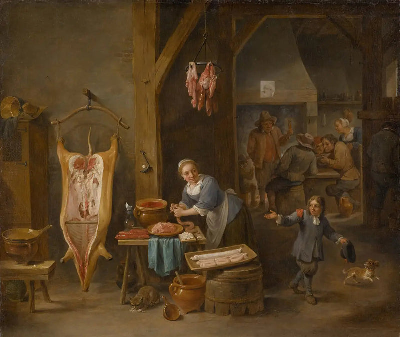 De fabrikant van worst - David Teniers de Jonge

Source:
Le fabricant de saucisses - David Teniers le Jeune