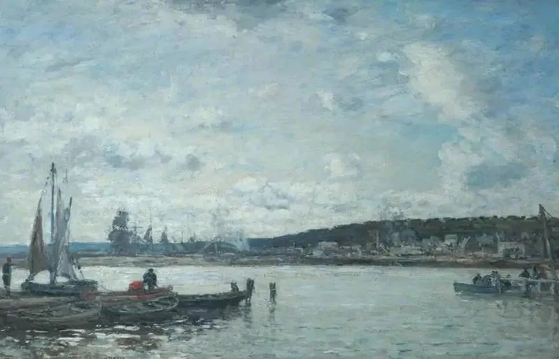 De Veerboot in Deauville - Eugène Boudin