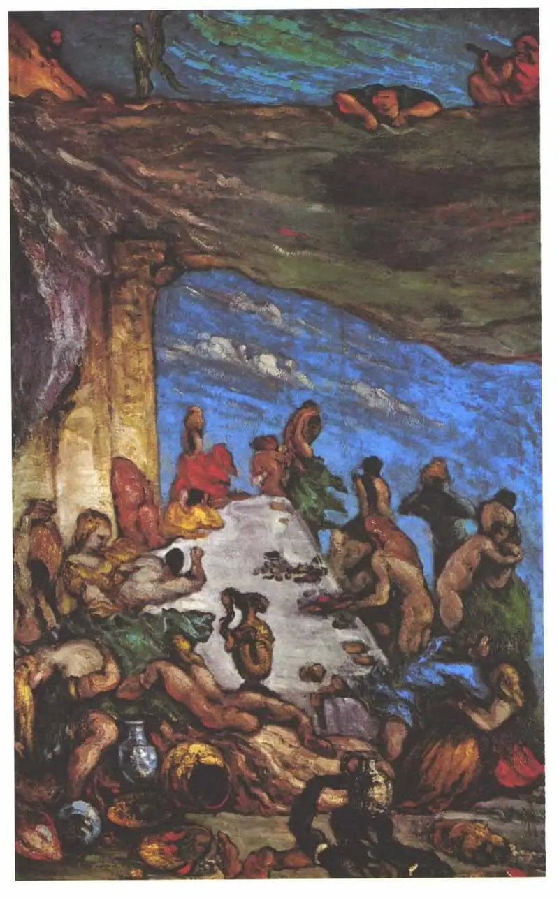 Het feestmaal – De orgie; Het banket van Nebukadnezar - Paul Cézanne