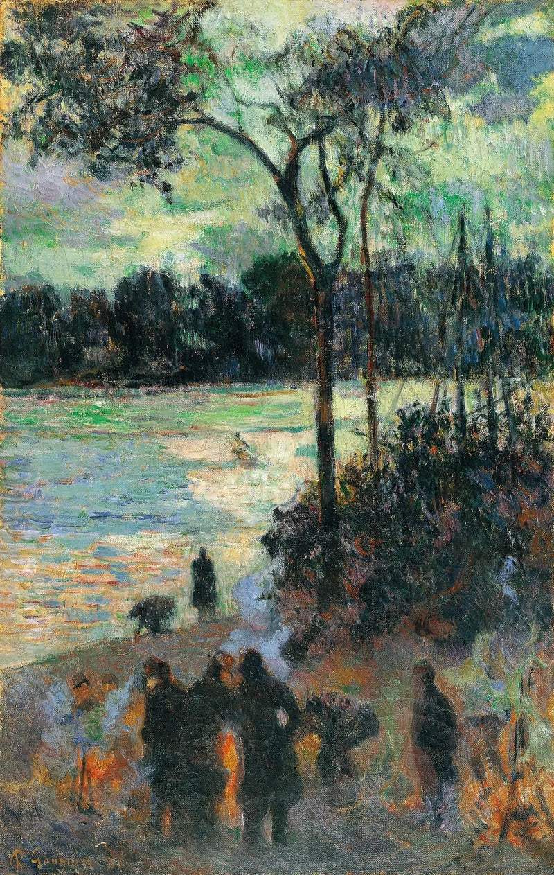 Het Vuur aan de Waterkant - Paul Gauguin