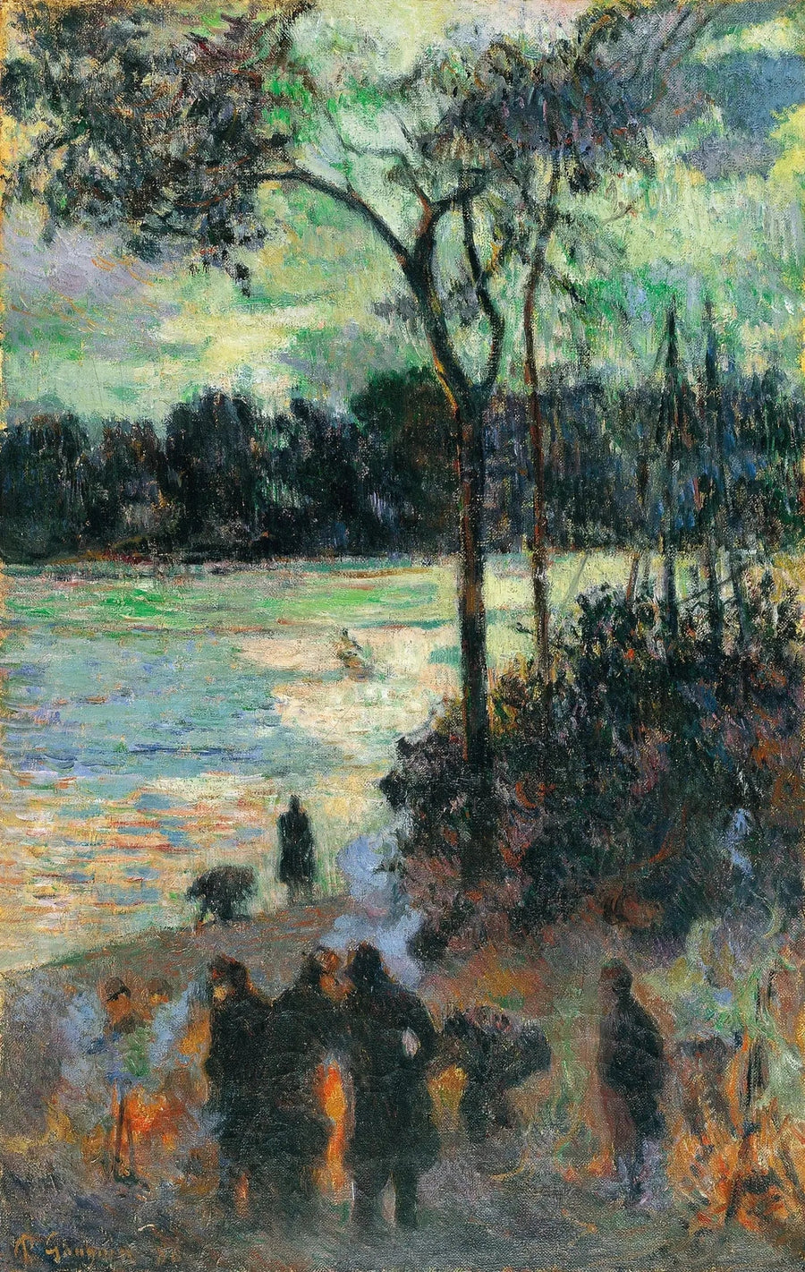 Het Vuur aan de Waterkant - Paul Gauguin