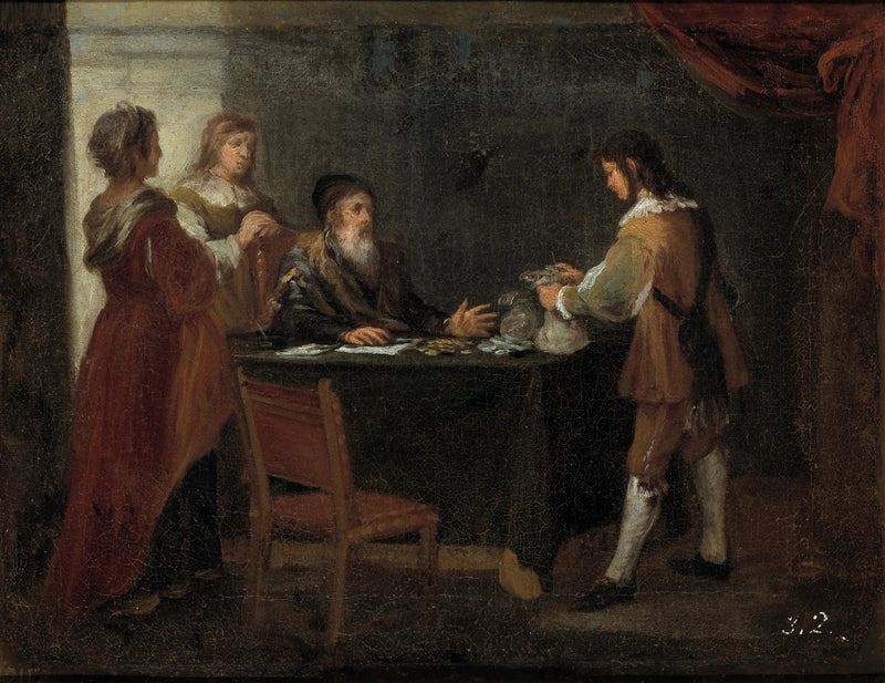 De verloren zoon die zijn erfenis ontvangt - Bartolomé Esteban Murillo

Source:
Le fils prodigue recevant son héritage - Bartolomé Esteban Murillo