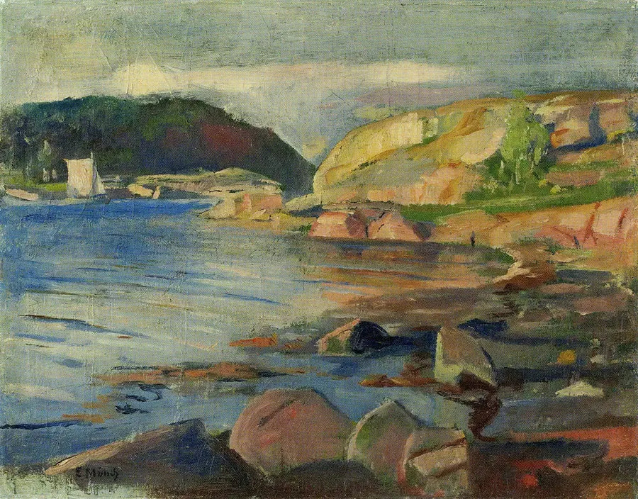 De Fjord van Tønsberg - Edvard Munch