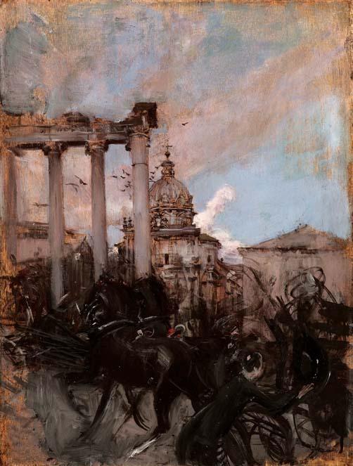 Het Romeinse forum in Rome - Giovanni Boldini