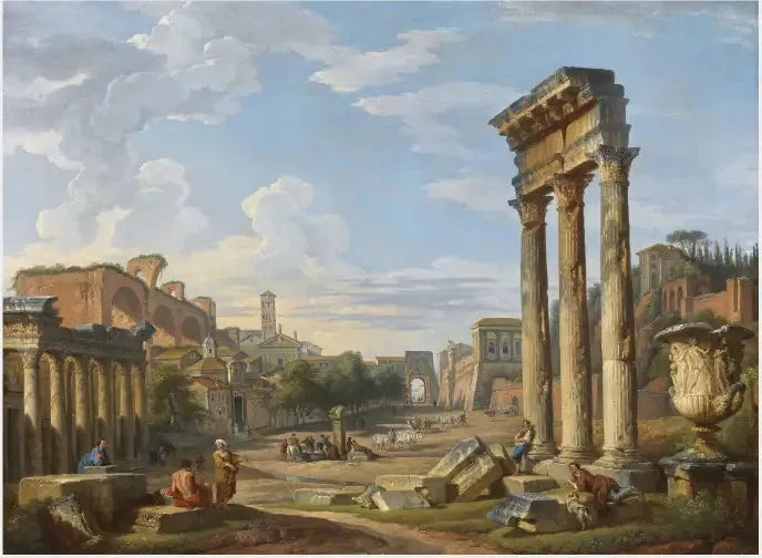 Het Romeinse forum - Giovanni Paolo Panini

Source:
Le Forum romain - Giovanni Paolo Panini