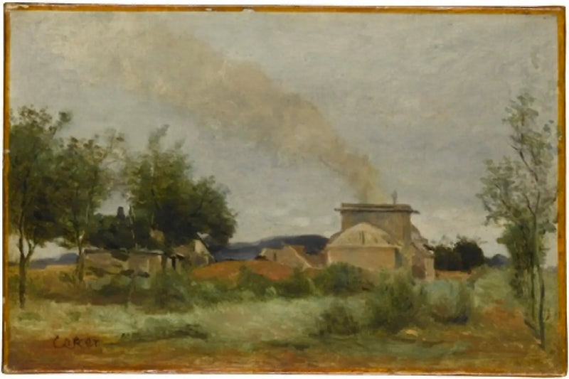 De bakstenen oven - Jean-Baptiste Camille Corot
