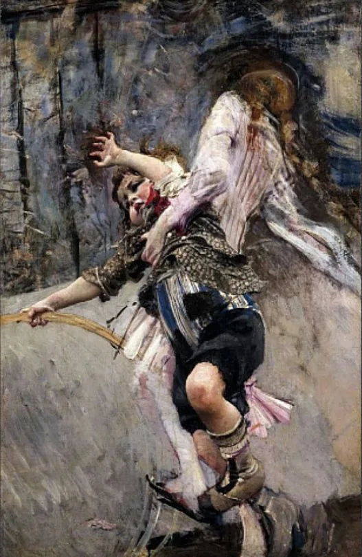 Het jongetje met de hoepel - Giovanni Boldini