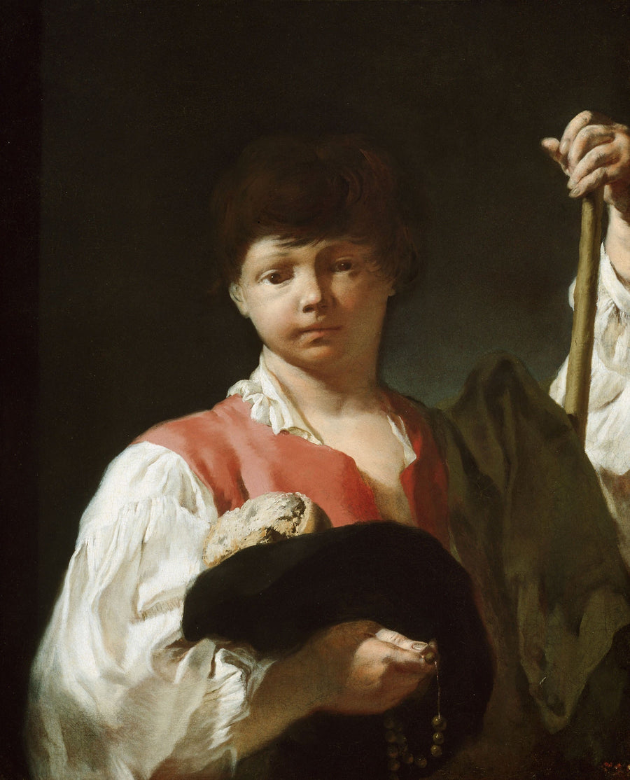 De bedelende jongen (De jonge pelgrim) - Giovanni Battista Piazzetta