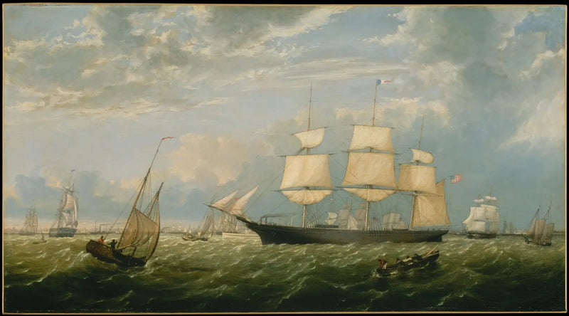 De Golden State die de haven van New York binnenvaart - Fitz Henry Lane

Source:
Le Golden State entrant dans le port de New York - Fitz Henry Lane