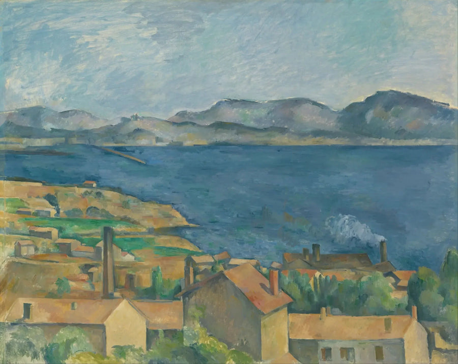 De Golf van Marseille gezien vanaf l'Estaque - Paul Cézanne