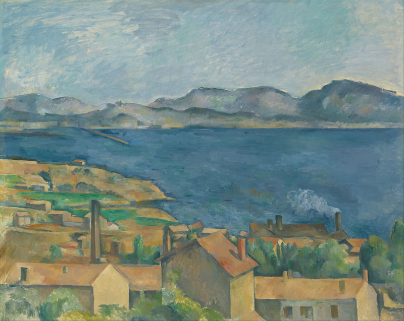 De Golf van Marseille gezien vanaf l'Estaque - Paul Cézanne