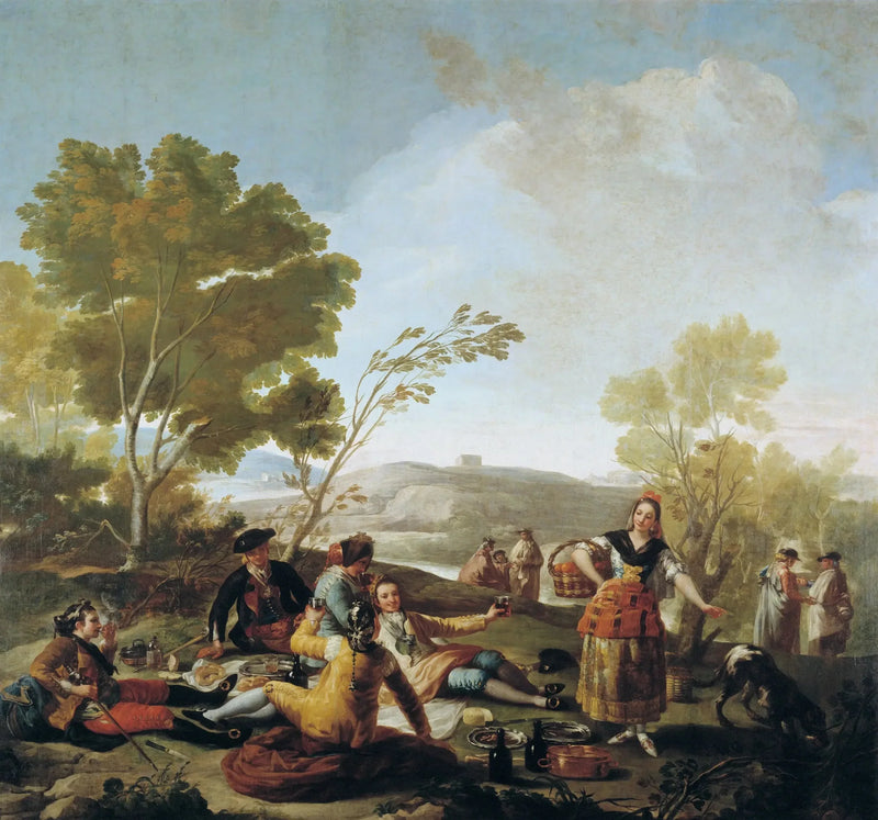 De Thee aan de oever van de Manzanares - Francisco de Goya