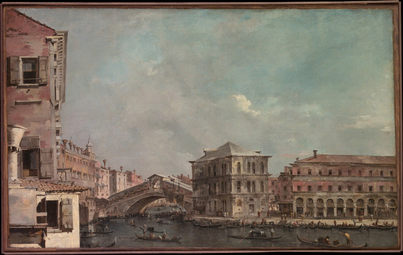 De Grote Gracht boven het Rialto - Francesco Guardi