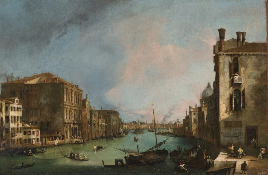 De Grote Gracht met de Rialto-brug - Canaletto