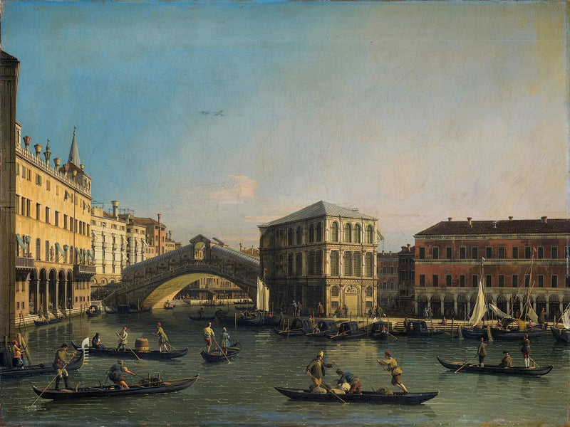De Grote Gracht met de Rialto-brug en het Fondaco dei Tedeschi - Canaletto

Source:
Le Grand Canal avec le pont du Rialto et le fondaco dei Tedeschi - Canaletto