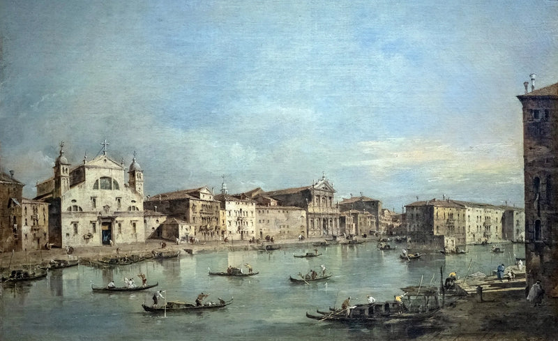 De Grote Gracht met Santa Lucia en Santa Maria di Nazareth - Francesco Guardi