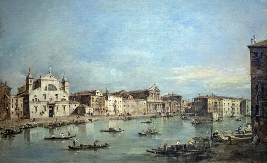 De Grote Gracht met Santa Lucia en Santa Maria di Nazareth - Francesco Guardi
