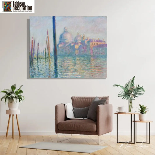 Le Grand Canal - Tableau Monet Venise - Reproductions de tableaux et peintures haut de gamme