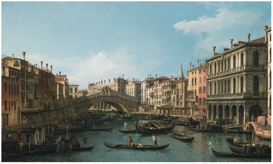 Het Grote Kanaal gezien vanuit het noordoosten vanaf het Palazzo Dolfin-Manin tot aan de Rialtobrug - Canaletto

Source:
Le Grand Canal vu du nord-est depuis le Palazzo Dolfin-Manin jusqu'au pont du Rialto - Canaletto