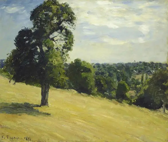 De Grote Perenboom in Montfoucault - Camille Pissarro