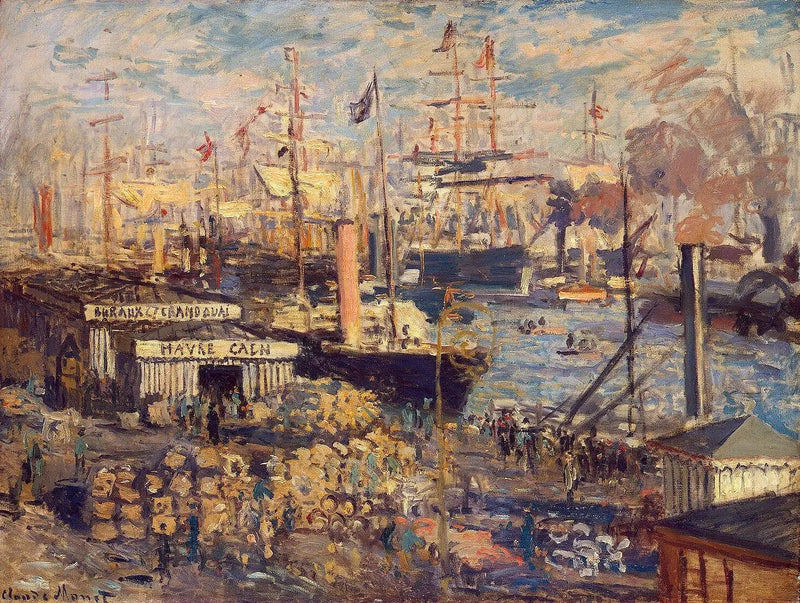 De Grote Kade in Le Havre - Claude Monet