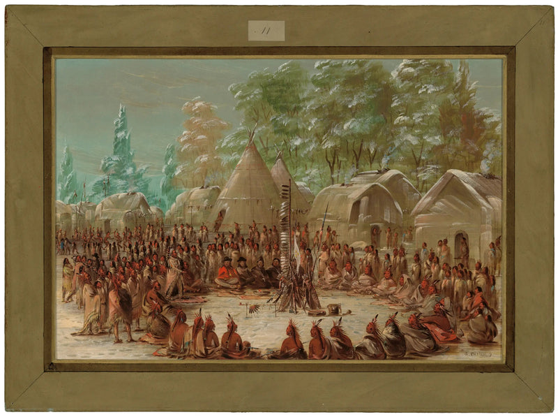 De groep van La Salle heeft feest gevierd in het dorp van Illinois. 2 januari 1680 - George Catlin

Source:
Le groupe de La Salle a festoyé dans le village des Illinois. 2 janvier 1680 - George Catlin