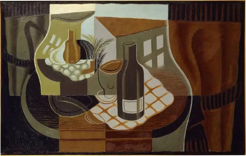 De bijzettafel voor het raam - Juan Gris