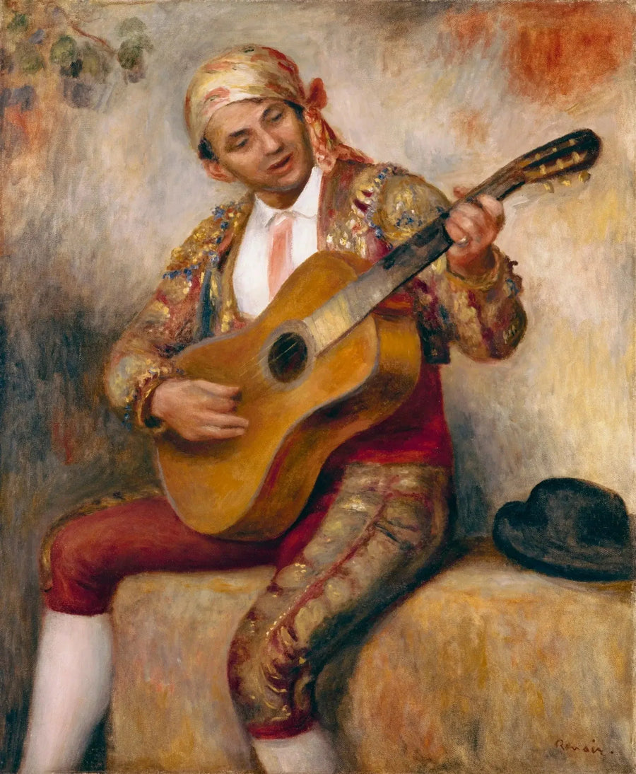 De Spaanse gitarist - Pierre-Auguste Renoir
