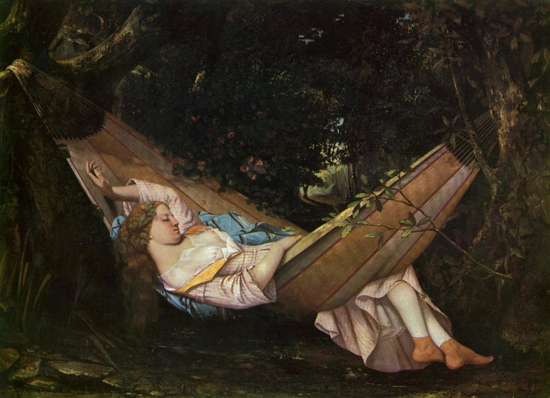 De hangmat - Gustave Courbet