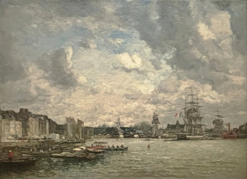 Le Havre. Het bassin van de Barre - Eugène Boudin