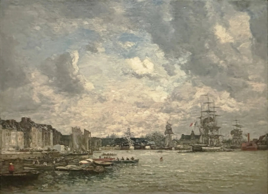 Le Havre. Het bassin van de Barre - Eugène Boudin