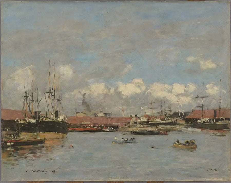 Le Havre, de haven van de Citadel - Eugène Boudin