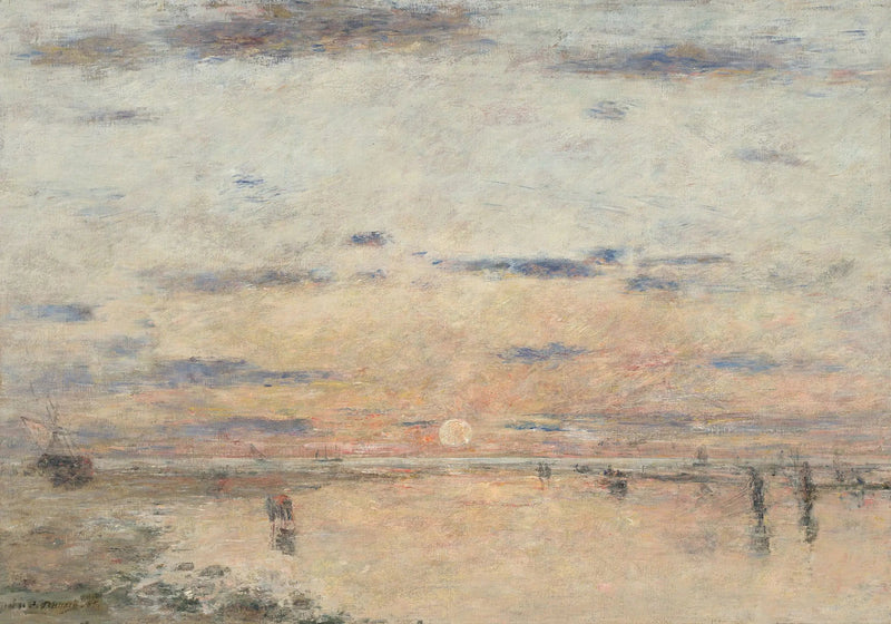 Le Havre: Zonsondergang op de zee - Eugène Boudin