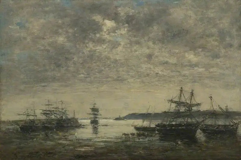 Le Havre, de voorhaven - Eugène Boudin