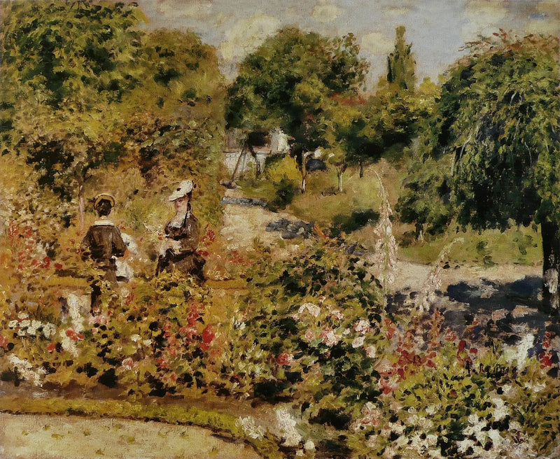 De tuin in Fontenay - Pierre-Auguste Renoir