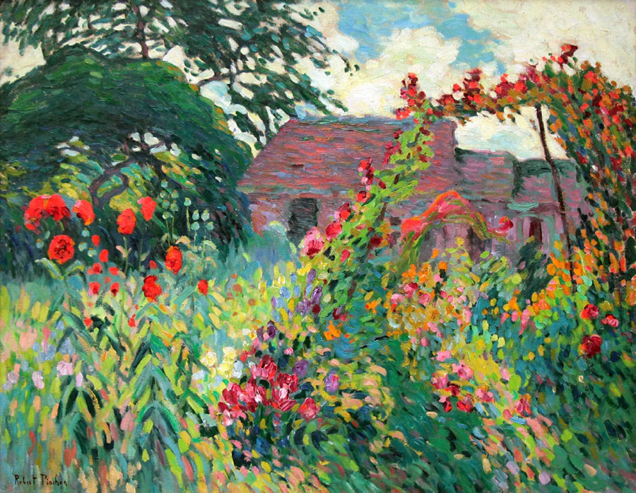 De tuin met klaprozen - Robert Antoine Pinchon